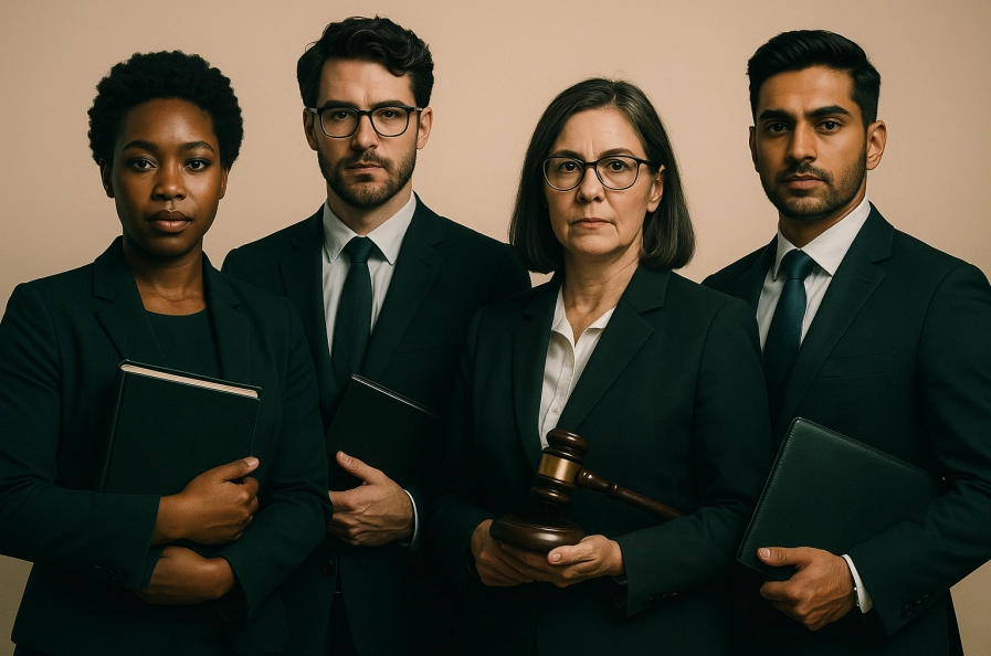 Featured legal professionals group portrait